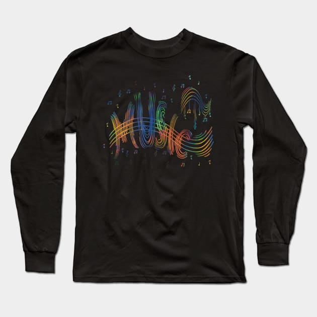 Music lovers inspirational art Long Sleeve T-Shirt by Xatutik-Art